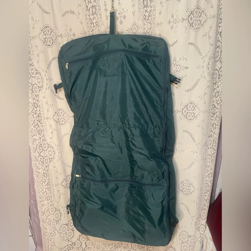 Jaguar: vintage 90s deep green wardrobe bag